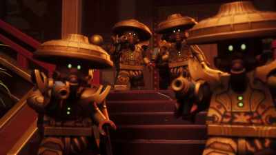 [robots chattering] - LEGO Ninjago: Dragons Rising