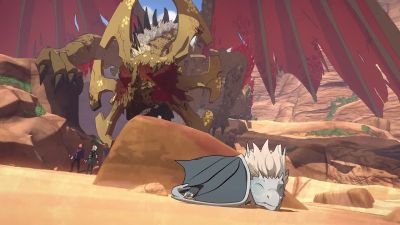 -[rock clatters]
-[Sol Regem grunts] - The Dragon Prince