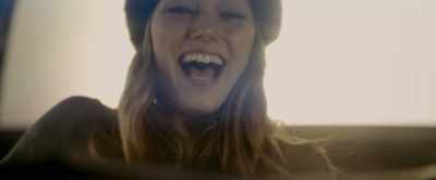 (rock music)
(Ellie exclaims) - Lady Driver