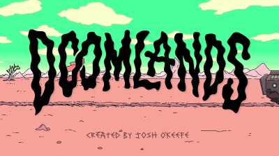 [rock music playing] - Doomlands