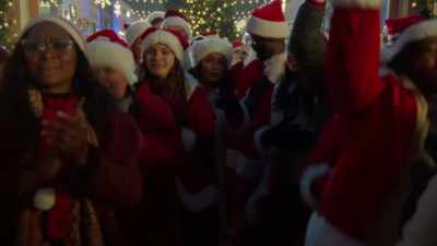 [rock music playing] - The Santa Summit