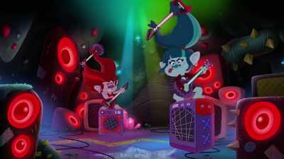 ‐[rock music plays]
‐[both] Epic jam! - Trolls: TrollsTopia