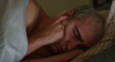 - [rock music stops]
- [alarm continues beeping] - Beau Is Afraid