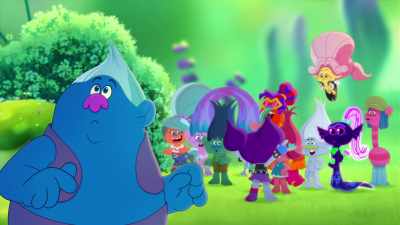 ‐[Rocker Troll] Incoming!
‐[all shouting] - Trolls: TrollsTopia