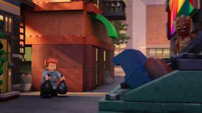 -[Rocket groaning] Nah.
-[gasps] - LEGO Marvel Avengers: Mission Demolition