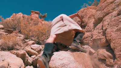 (rocks clatter) - Over The Red River