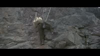 Rocks! Look out below! - Seven Years in Tibet
