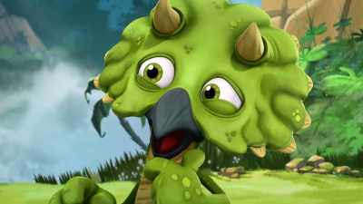 -ROCKY AND TREY: What?
-I don't know who to use! - Gigantosaurus