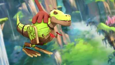 ROCKY: I'm Mini Giganto,
walking through the jungle. - Gigantosaurus