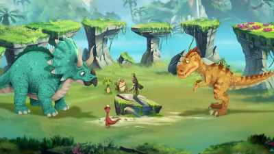 ROCKY: Okay. Whoever pulls
the stick out is a legend - Gigantosaurus
