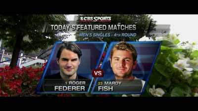 Roger Federer against American Mardy Fish, - Untold: Breaking Point