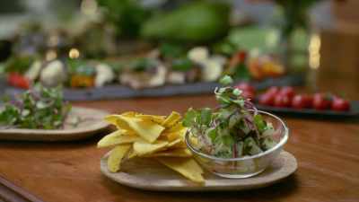 Rolando would have never come
up with this vegan ceviche if - Restaurants at the End of the World