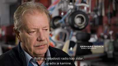 Rolf began his working life
as a bricklayer building chimneys, - Schumacher