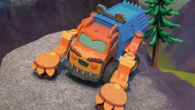Roll back, Wraps! I'm coming your way! - Mighty Monsterwheelies