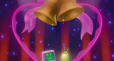 -[romantic rock music playing]
-[smooching] - Plankton: The Movie