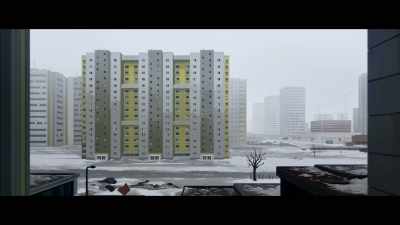 (romantic Spanish song
playing on TV) - Flee
