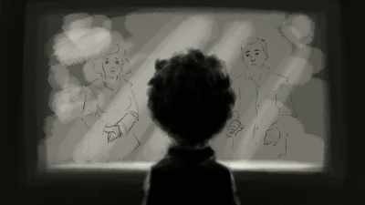 RON: Then after a few minutes, she says, - Life, Animated