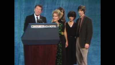 [Ronald Reagan]
Speaking of Nancy, - First Ladies
