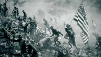Roosevelt has bullets
nick off of his clothing, - Theodore Roosevelt