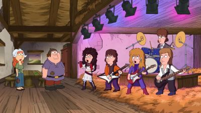 (rooster crows) - Family Guy