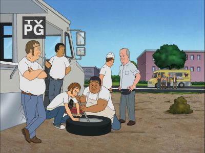 ROOSTER (shouting):
You're finished, Strickland! - King of the Hill