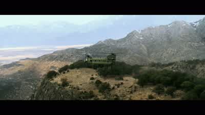 Rope deployed and on the ground. - Lone Survivor