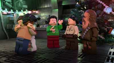-ROSE: Aw!
-(POE WHIMPERING) - LEGO Star Wars Holiday Special