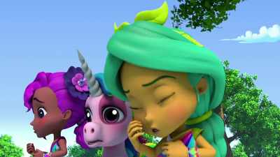 Rosie, stop!
Fighting it makes you sink faster. - Rainbow Rangers