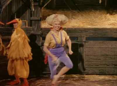 Round the barnyard
Goes the mighty cavalcade - By the Light of the Silvery Moon