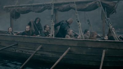 [rowers grunting] - Vikings