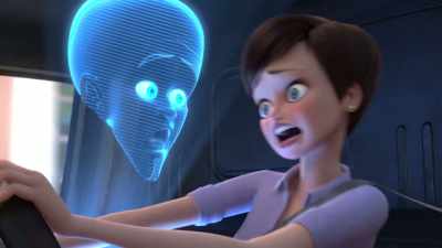 - (Roxanne screams)
- (horns honking) - Megamind vs. the Doom Syndicate