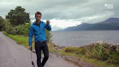 Roy set off with a surveyor's wheel,
marked the first and second bends - Scotland from the Sky