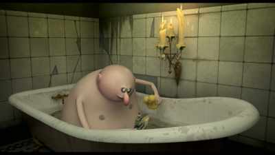 -(RUBBER DUCK SQUEAKS)
-(RAPID BEEPS) - The Addams Family