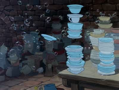 Rubbety, scrubbety, sweepity, flew - The Sword in the Stone