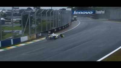 Rubens Barrichello on home territory. - Brawn: The Impossible Formula 1 Story