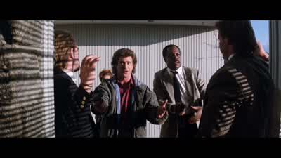 Rudd What's going onFreeze dickheadGet down here dickhead It's been a bad day - Lethal Weapon 2