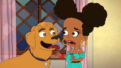 -Ruff! Ruff!
-[dog barking] - Big Mouth