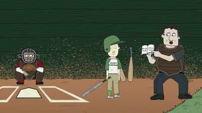 Rule number 33B,
"No player shall defecate - Ten Year Old Tom