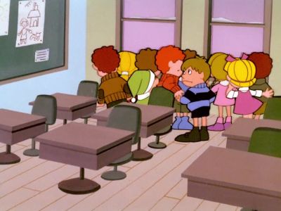 Ruler tapping Children back to your seats The snow can wait - Frosty the Snowman