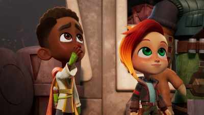 -[rumbling]
-[all gasping] - Star Wars: Young Jedi Adventures