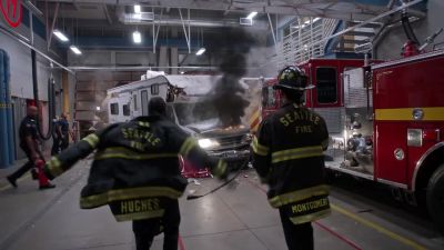 Run a hose!
Let's go, move! - Station 19