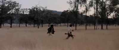 - Run away, mort, for sweet Jesus' sake. - The Chant of Jimmie Blacksmith