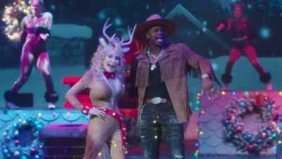 * Run, run, Rudolph Santa's
gotta make it to town * - Dolly Parton's Mountain Magic Christmas