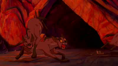 Run, you yellow-belly! - The Lion King