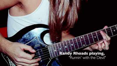 ["Runnin' with the Devil" by Van Halen] - Randy Rhoads: Reflections of a Guitar Icon