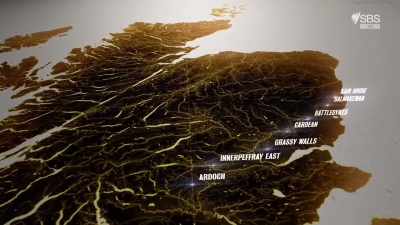 Running from Perthshire, through
Angus to Aberdeenshire and Moray. - Scotland from the Sky