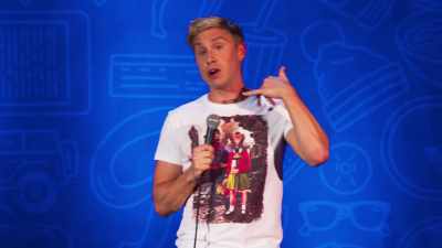 "Russell, your granddad's dead."
And I started weeping with her. - Russell Howard: Recalibrate