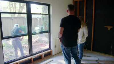 [Russell] So the new door
I ordered is arriving today, - Renovation Impossible