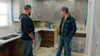 [Russell]  We still have
 hardware to go in, - Renovation Impossible