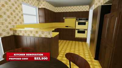 [Russell]  We're also gonna
 create space in here, - Renovation Impossible